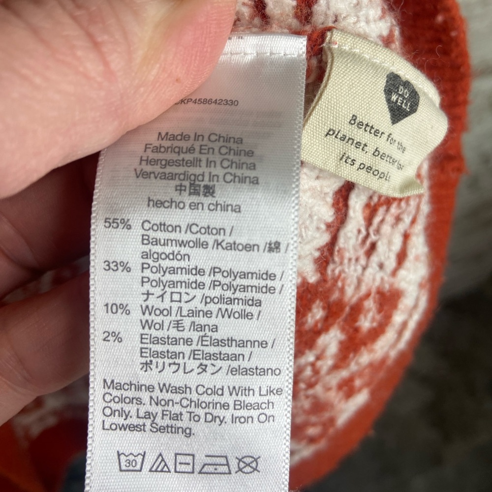 Euc Madewell Althen Patterned Pullover Sweater Sz… - image 8